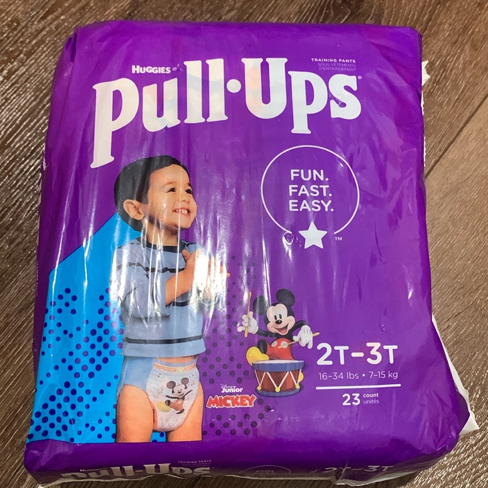 New HUGGIES Pull-Ups Disney Junior Mickey Mouse Diapers Size 2T-3T